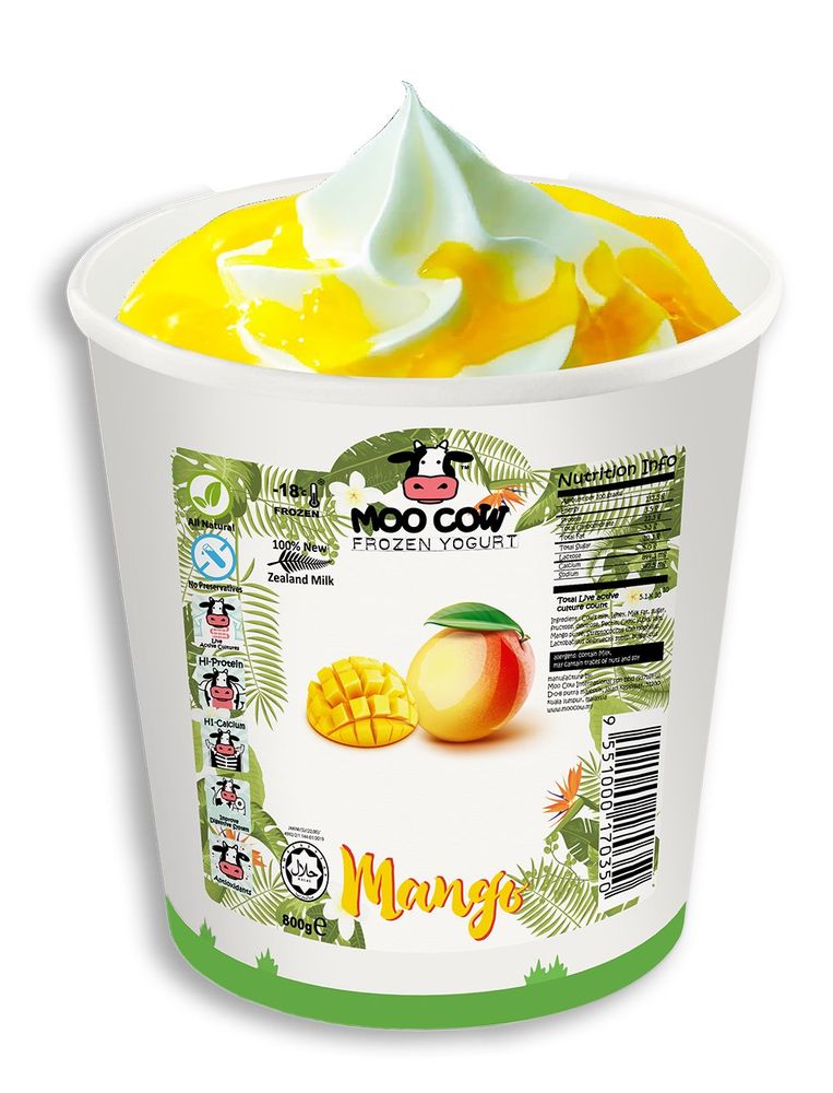 Moo Cow Froyo Mango Tub (800g)